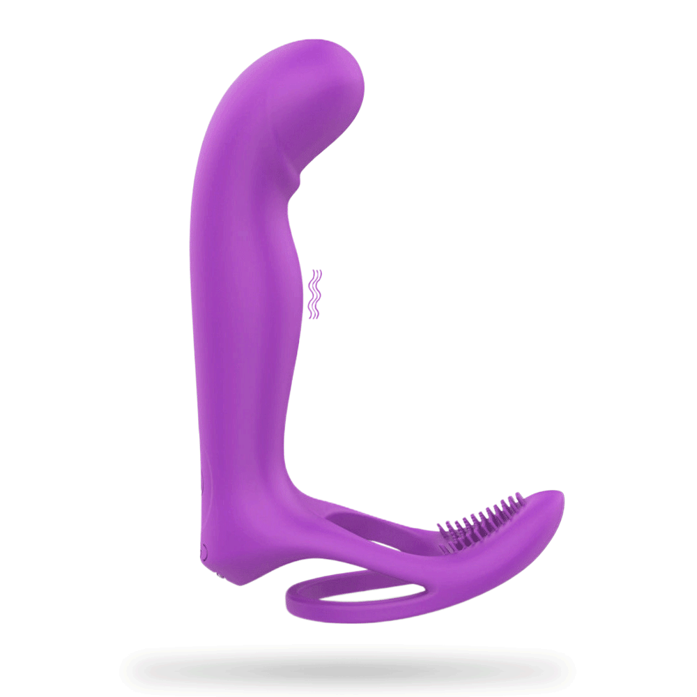 9 Frequency Silicone Vibrating Dildos with Vibrating Penis Ring