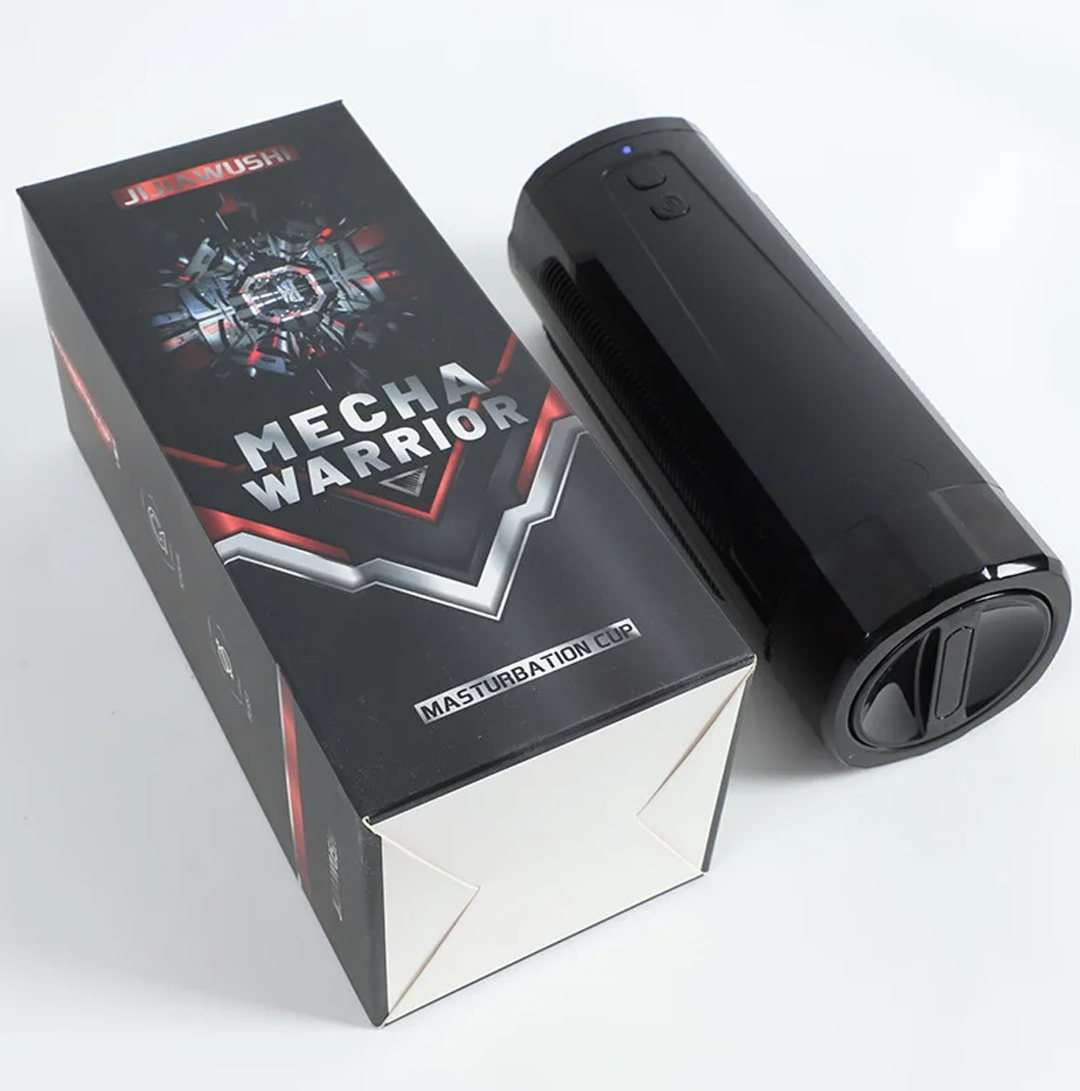 Mecha Warrior Cy-01 3-in-1 Retractable And Vibrating Clip Suction Masturbation Cup-Uxolclub