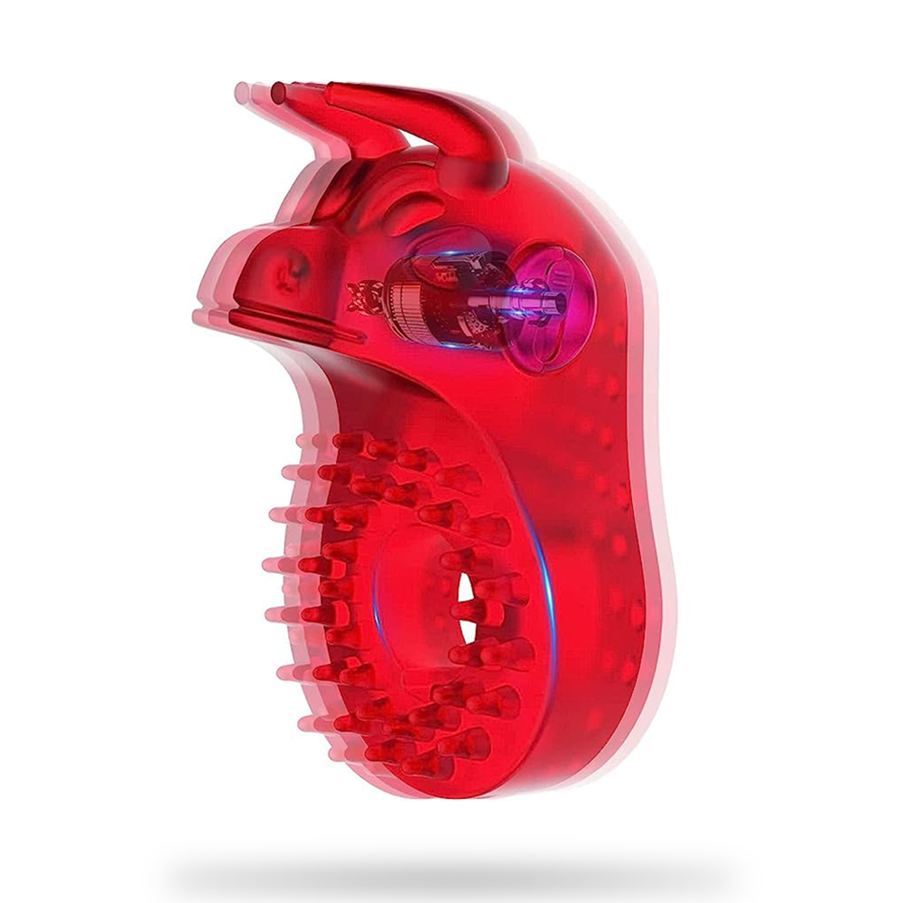 Bull Design Cock Ring C-spot Massager Clitoral Vibrator