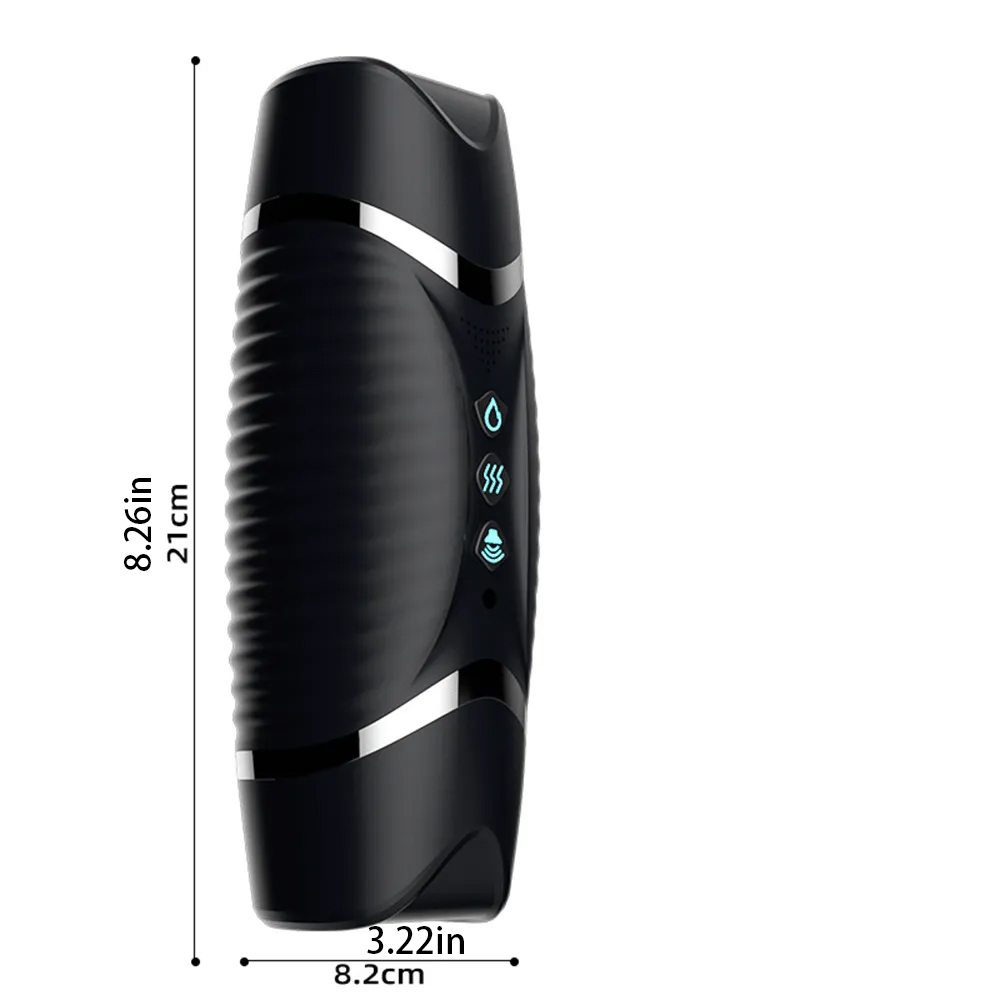 Double Head Male Masturbator Intelligent Heating Sound Blowjob Toy-Uxolclub - Best Adult Sex Toys Online Retailers