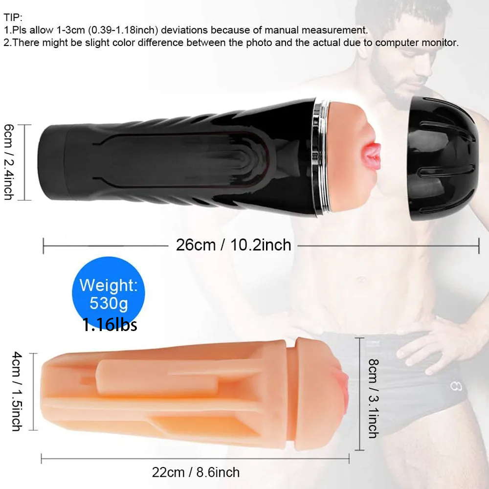 Best Pocket Pussies Silicone Full Wrap Suction Blowjob Simulator