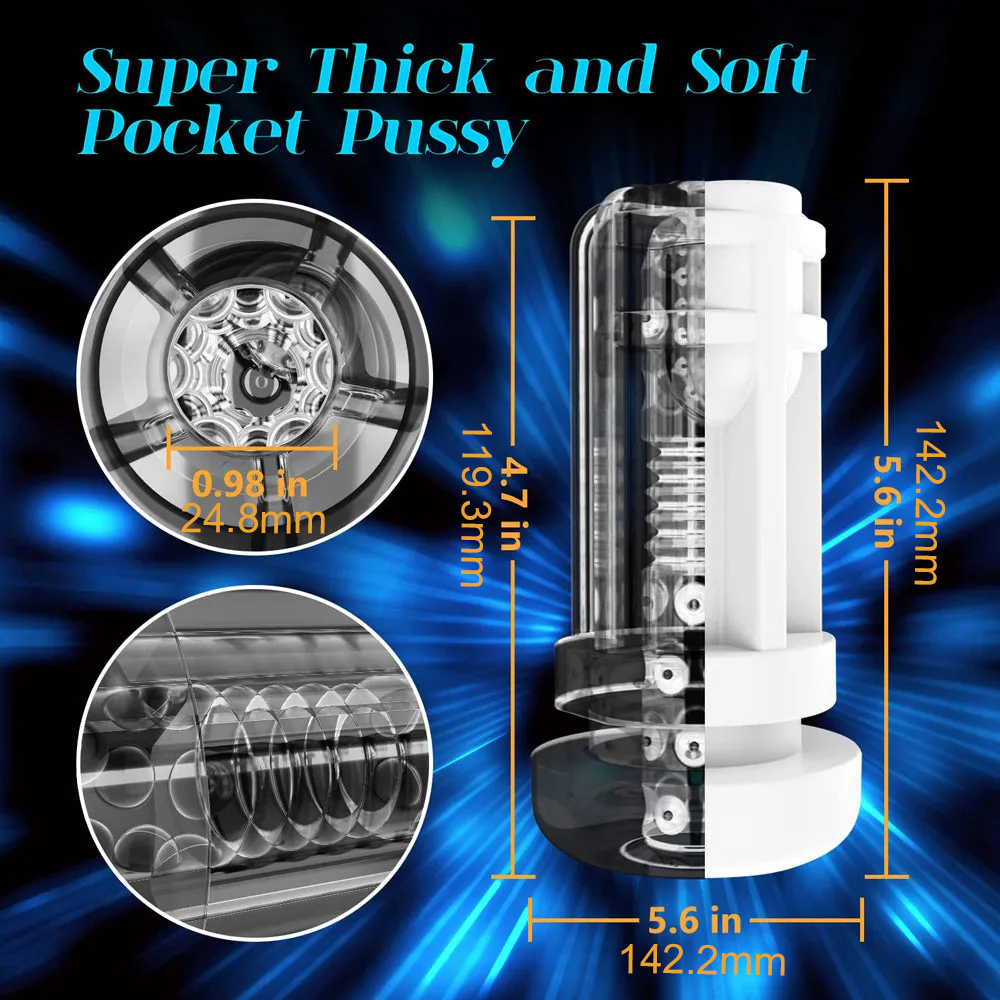 4 In 1 Auto Thrusting Sucking Male Masturbator