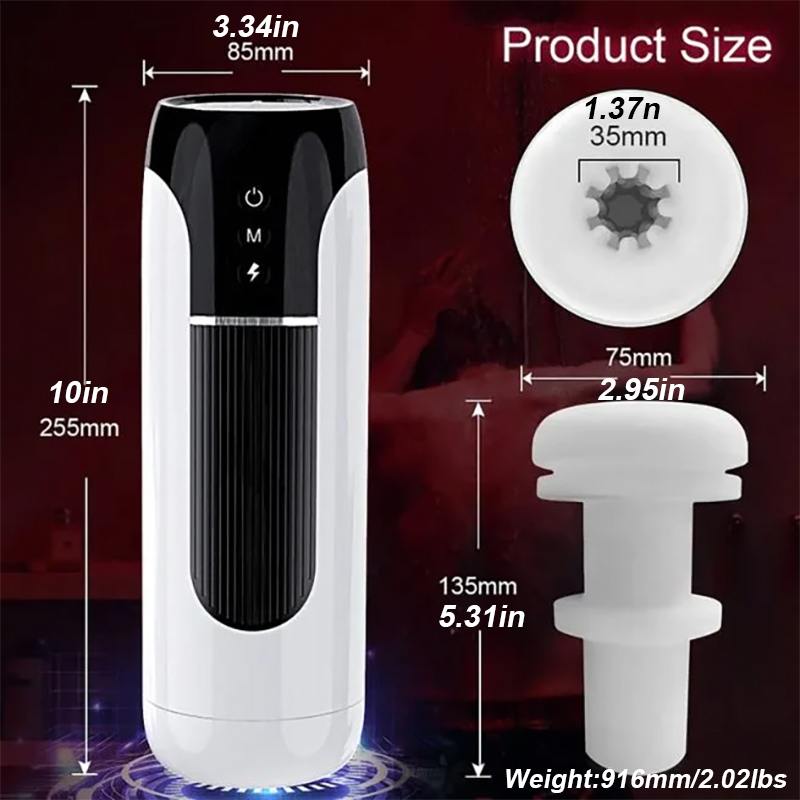 Fully Automatic Male Telescopic Vibrating Vocal Masturbator