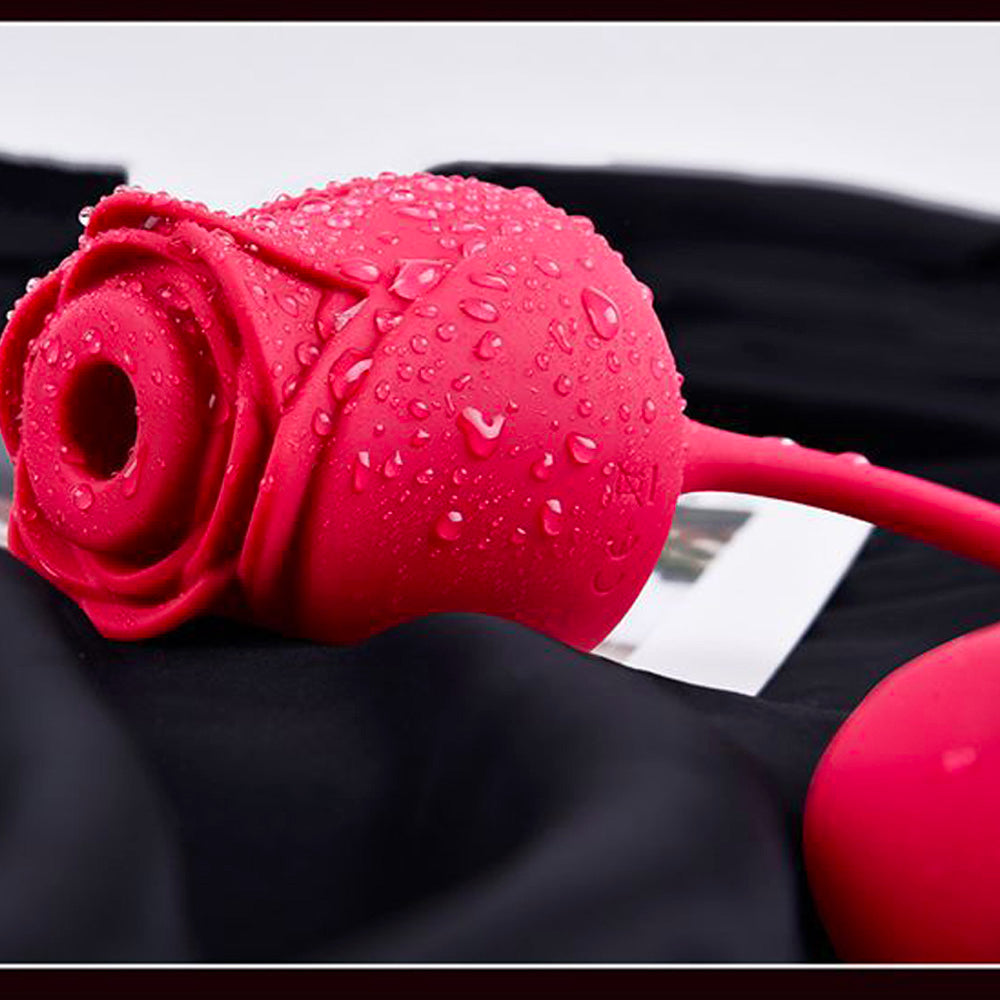 Sucking Vibrating Egg Rose Masturbator-Uxolclub