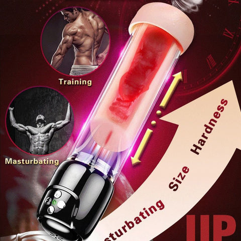 Strong Sucking Masturbation Cup, with Water Flow Bubble Sucking-10