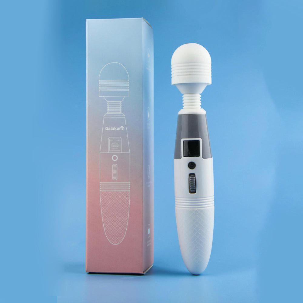 Rotating Magic Wand Massager Female Clit Stimulation-Uxolclub