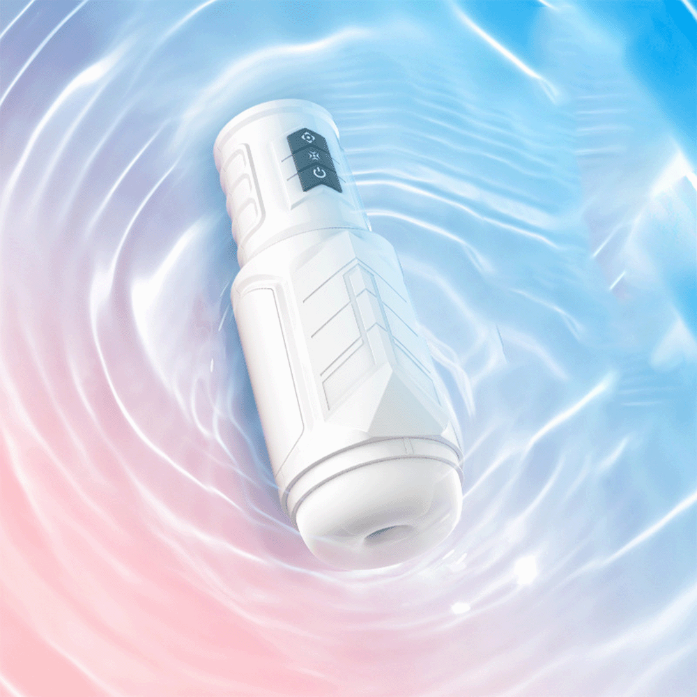 Portable Masturbation Cup Telescopic Vibration Sound Blow Job Simulator-Uxolclub