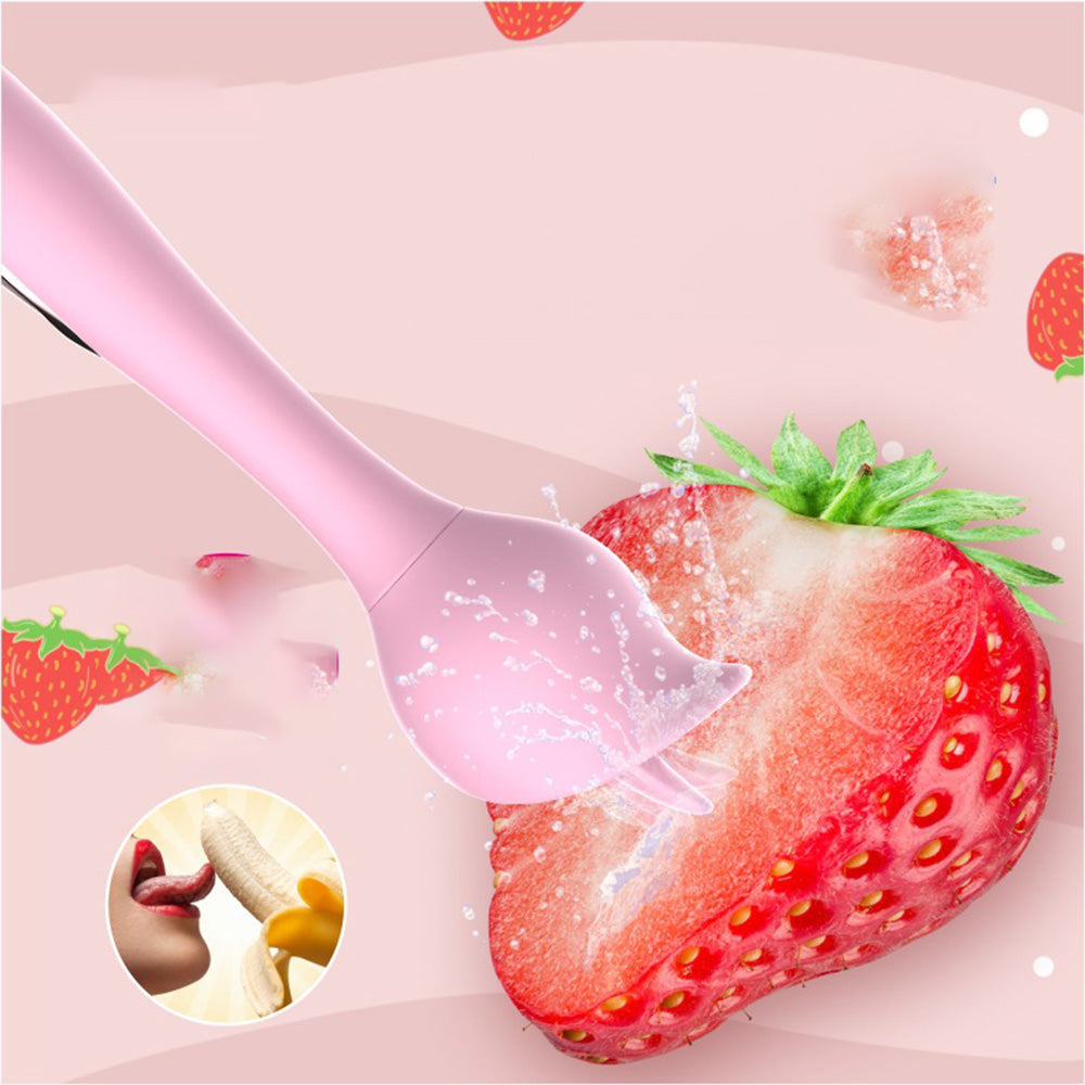 Tongue licking vibration multi-frequency stimulation second tide masturbator-Uxolclub