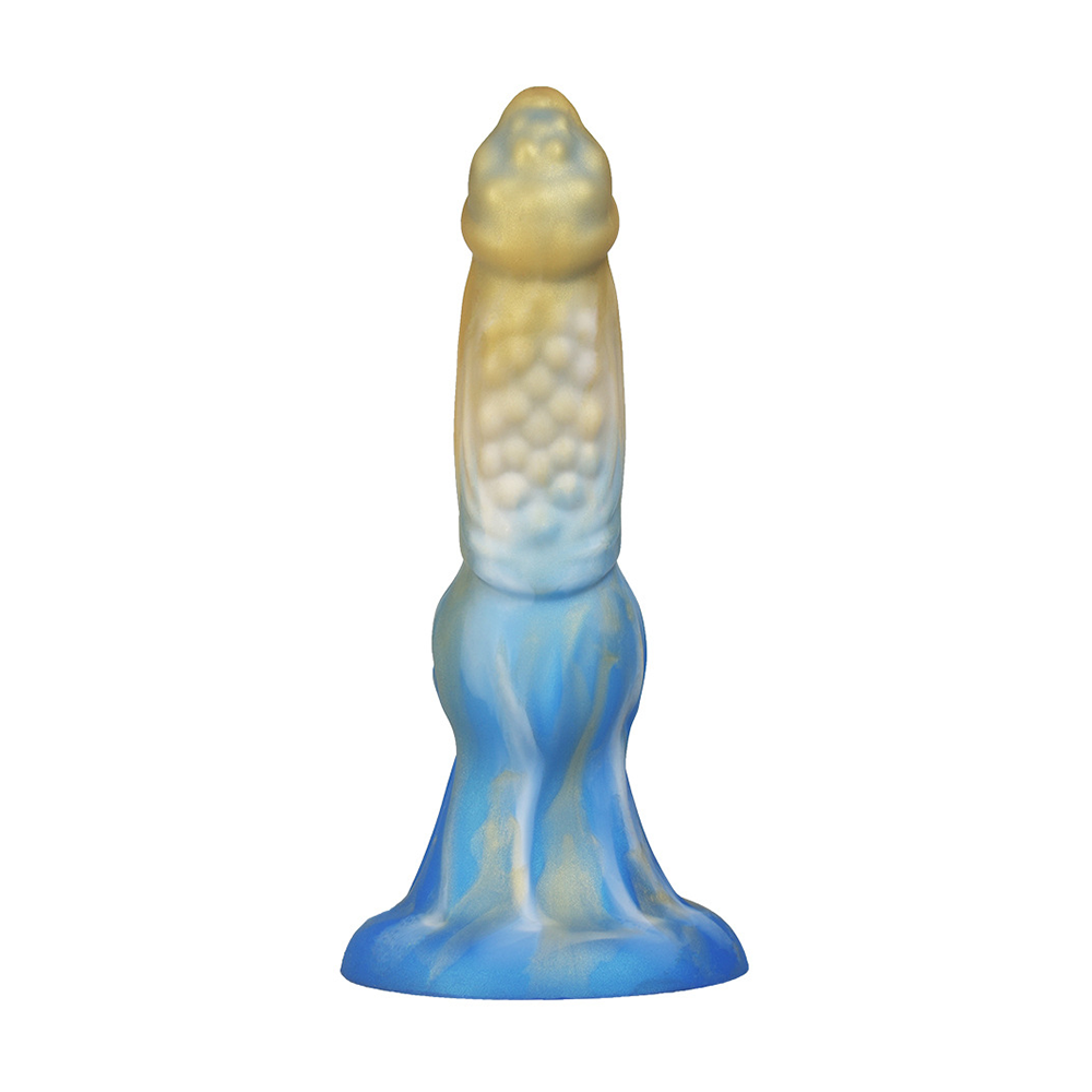 Alien Dildo Mixed Color Liquid Silicone Allovers Dildo Sex Toys-Uxolclub