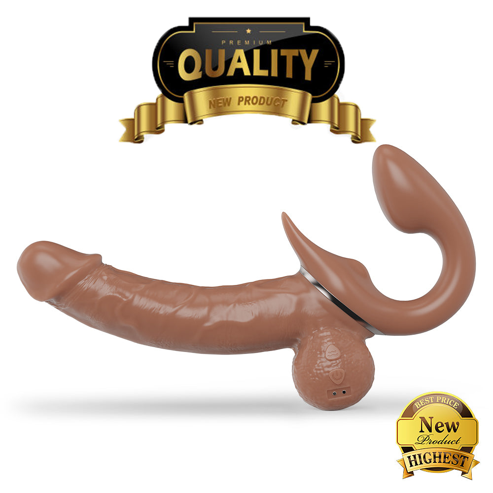 10 Modes Double Head Thrusting Dildo Retractable Curved Dildo 10 Modes Double Head Thrusting Dildo Retractable Curved Dildo