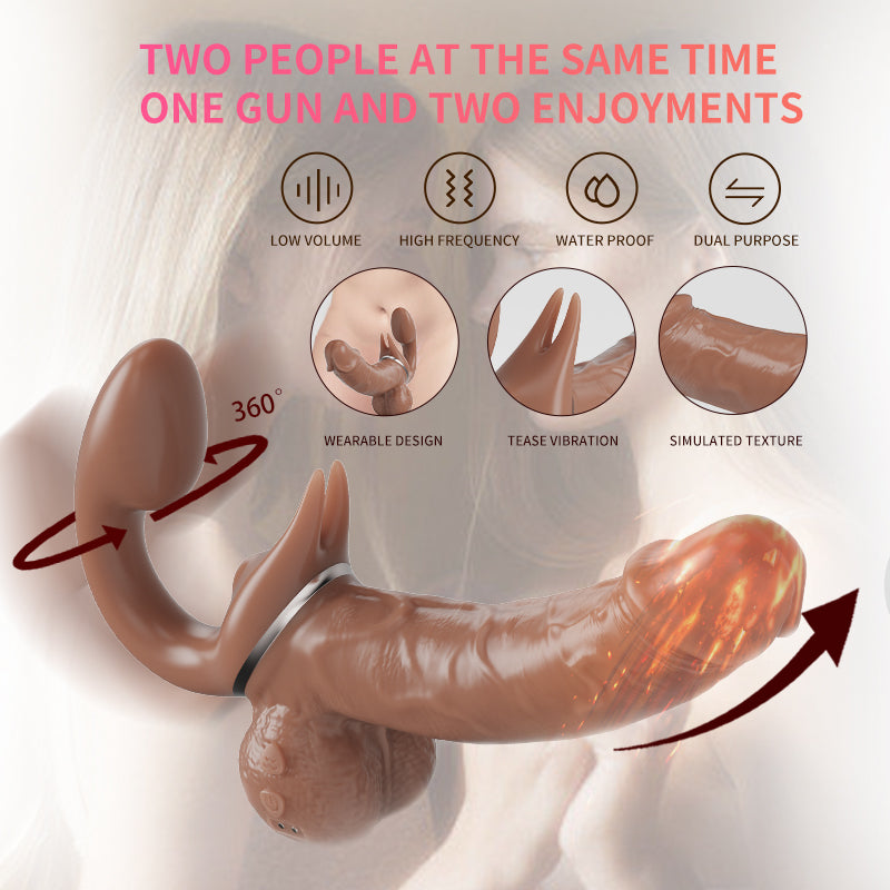 Double Sound Stimulation Head Strong Shock Stimulation Dildo