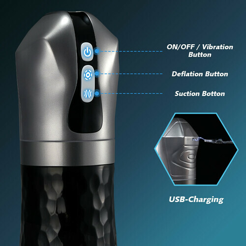 LUOGE 10 Vibrating Male Masturbator Heating Voice Blowjob Toy