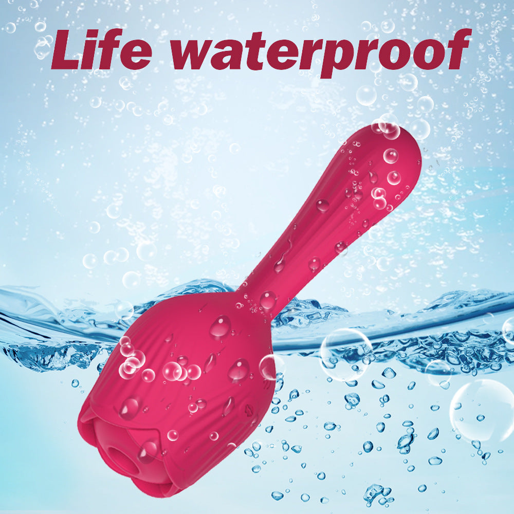 Rose Vibrator Female Masturbator Sucking Nipple Vibrator-Uxolclub