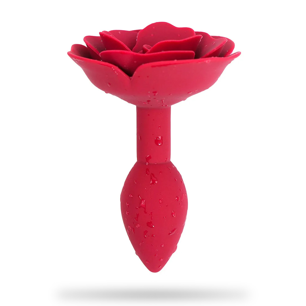 Rose Red Butt Plug Training Butt Plug Backyard Sex Toys
