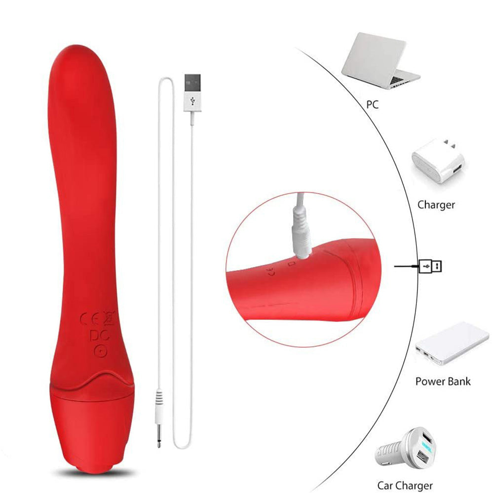 Red Rose Vibrater Heated Masturbation Massage Rose Vibration-Uxolclub