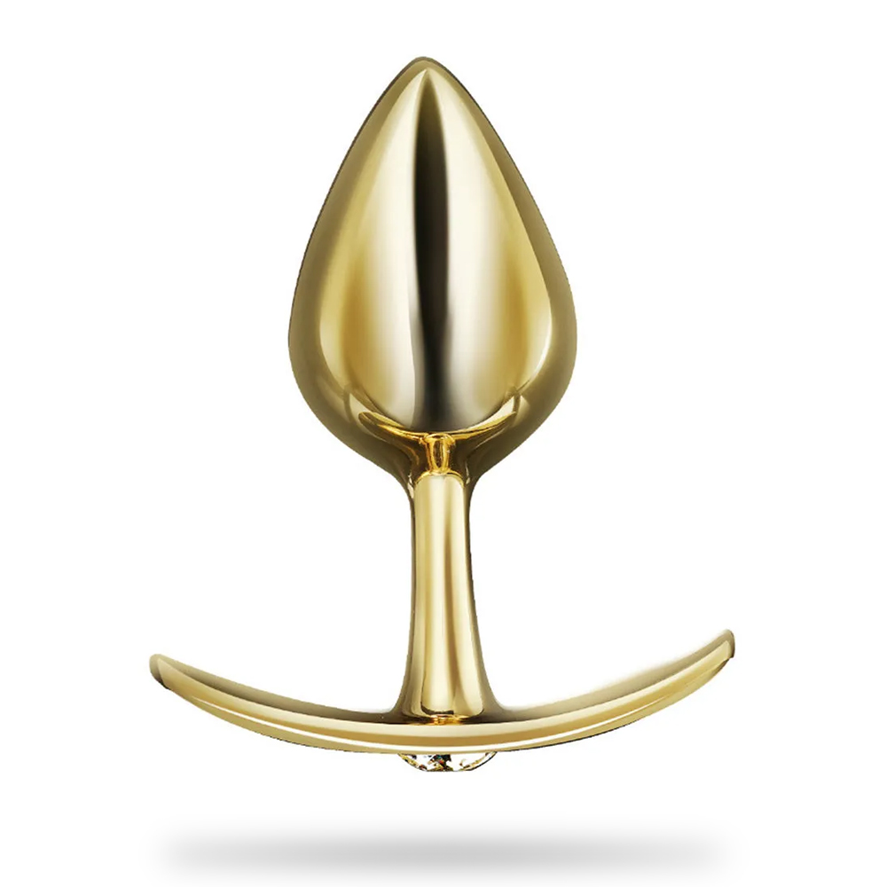 Gold Design Metal Butt Plug Stainless Steel Anal Sex Trainer