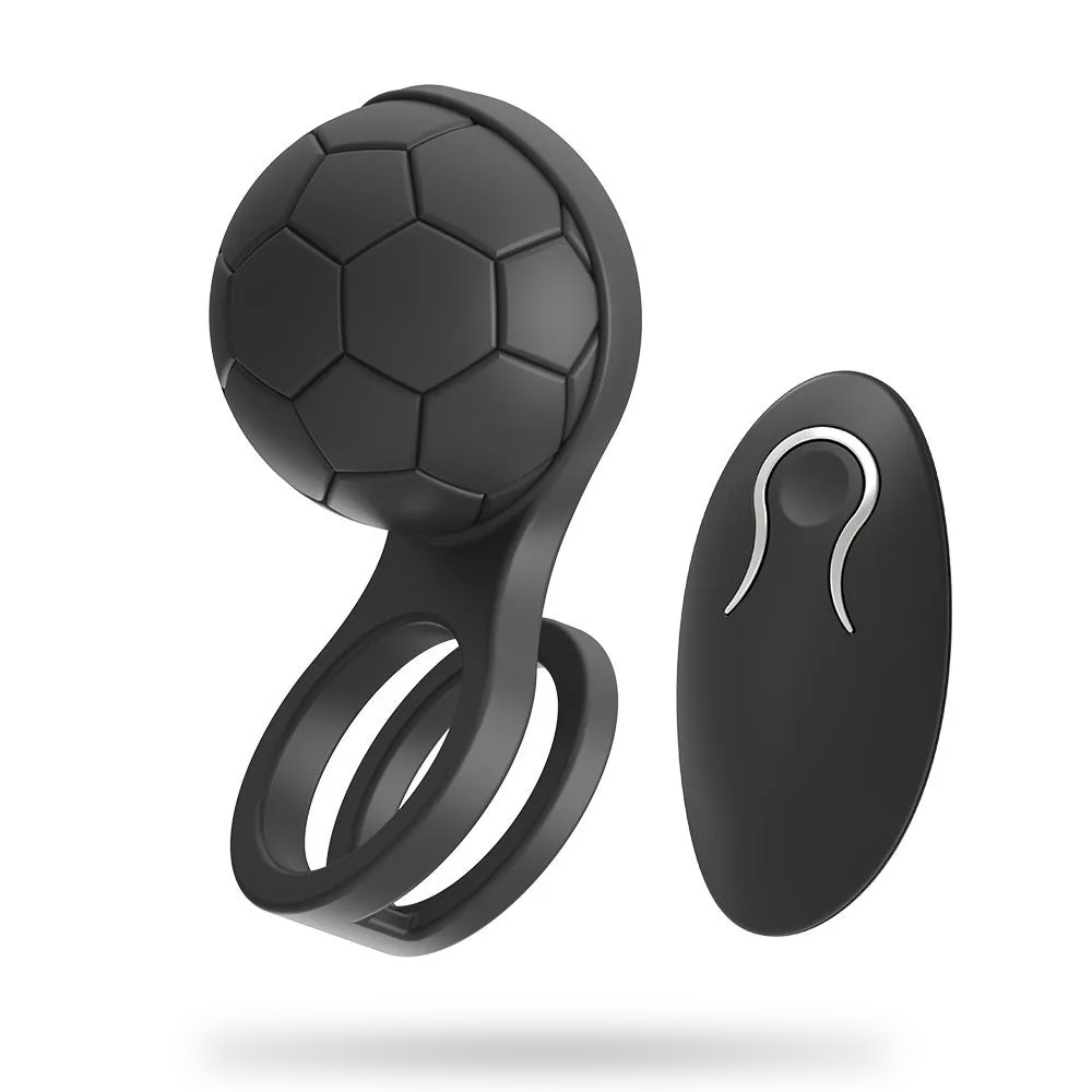 12 Modes Football Vibrating Cock Ring & Male Vibrator Toy