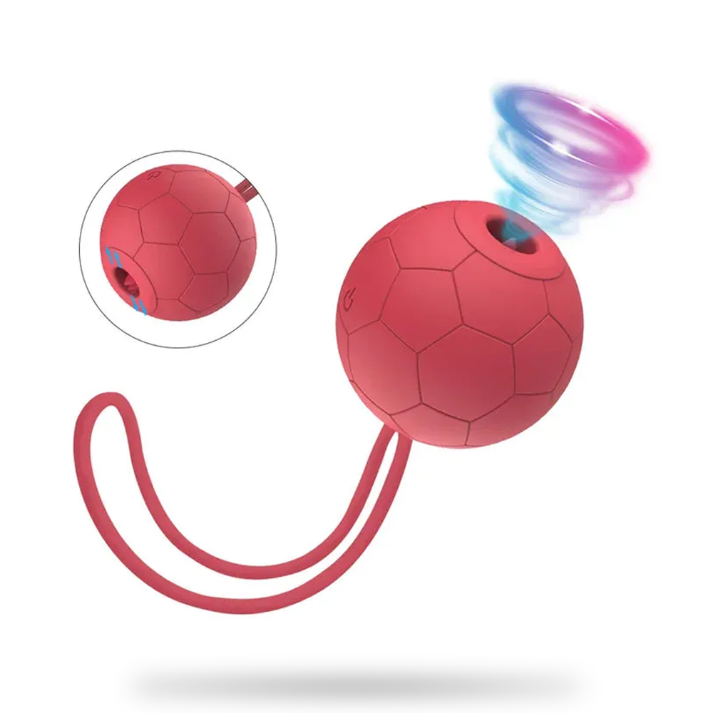 Football Vibrating Egg & Clitoris Sucker for Women Sex Toy