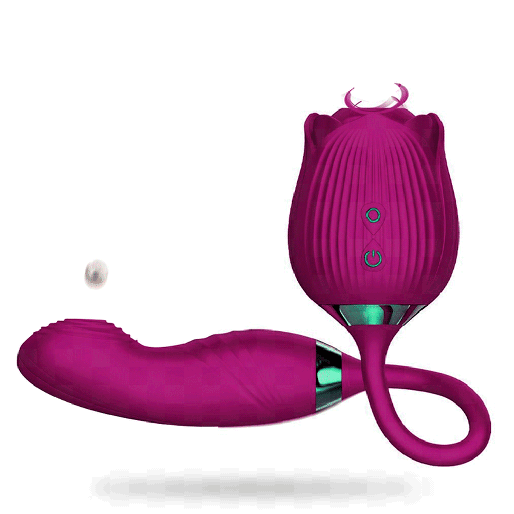 The Rose Vibrator for Women with Retractable Vibrating Egg