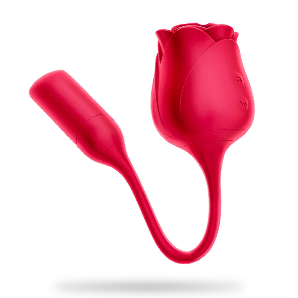 Sucking Vibrating Egg Rose Masturbator