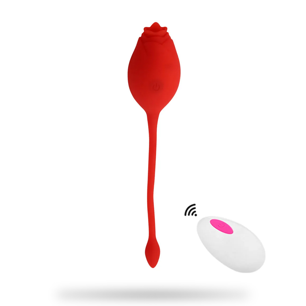 Rose Vibrator Women Masturbation Belt Vibrating Egg