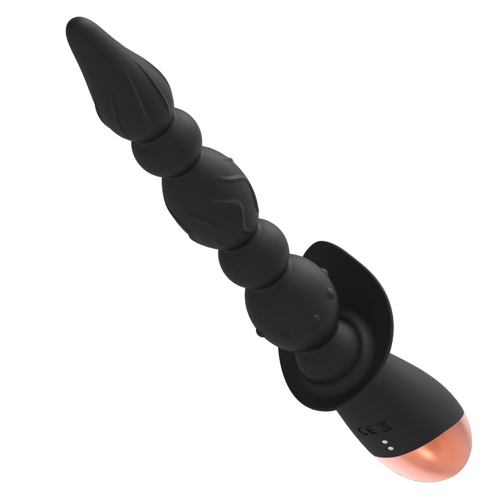 Strong Shock Lianzhu Silicone Pull Bead Back Court Anal Plug-Uxolclub