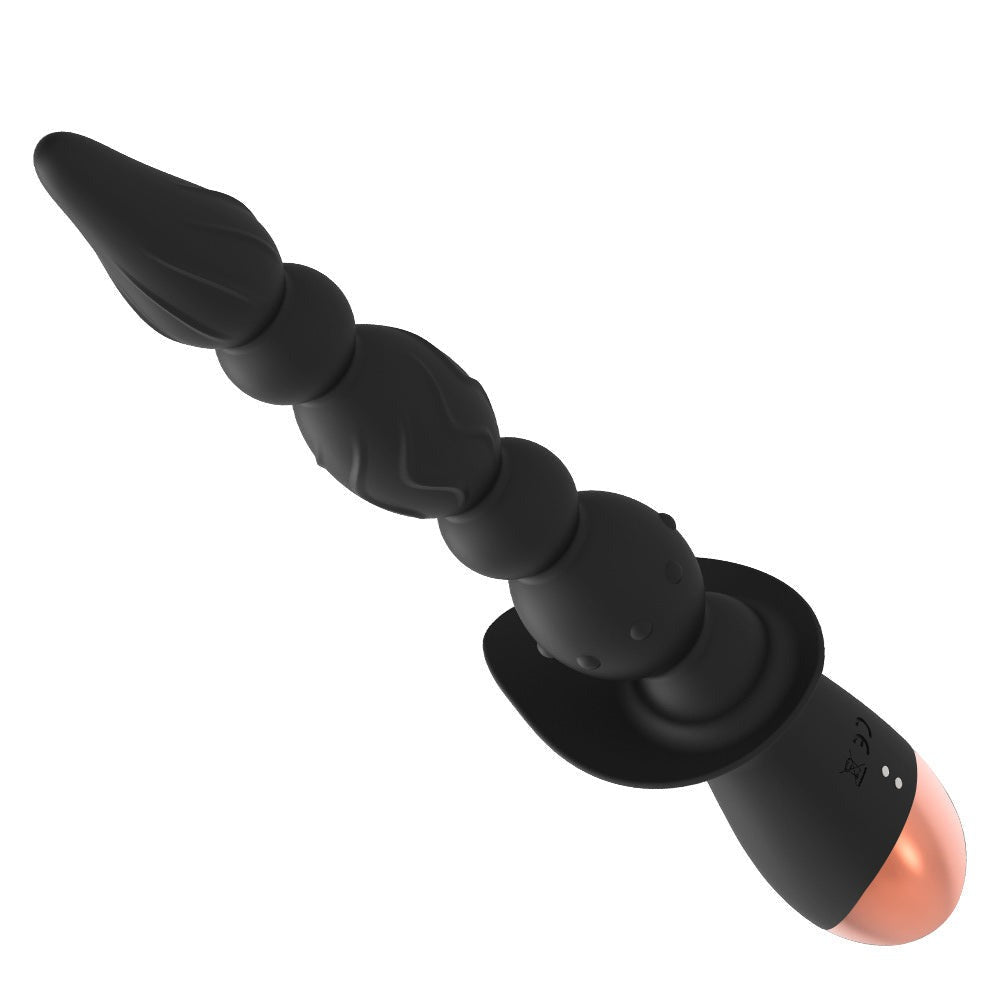 Strong Shock Lianzhu Silicone Pull Bead Back Court Anal Plug-Uxolclub