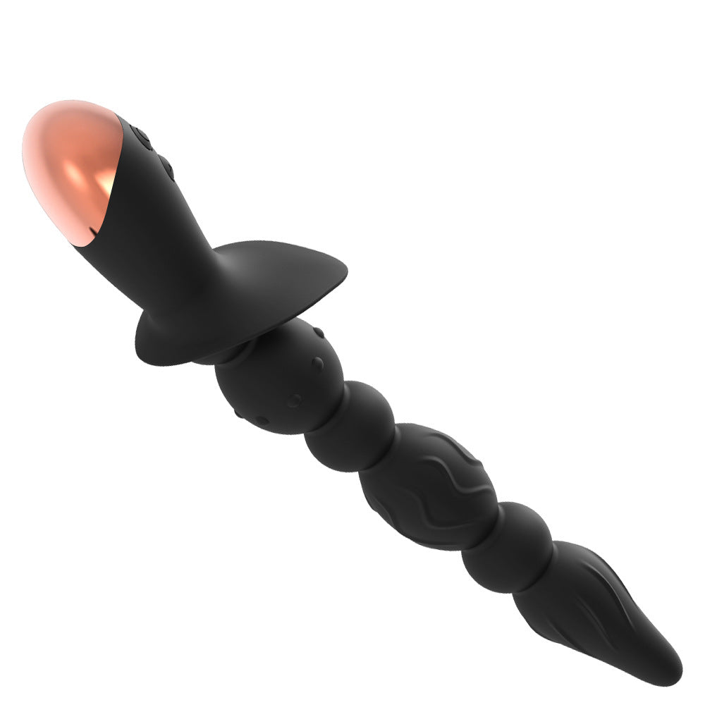 Strong Shock Lianzhu Silicone Pull Bead Back Court Anal Plug-Uxolclub