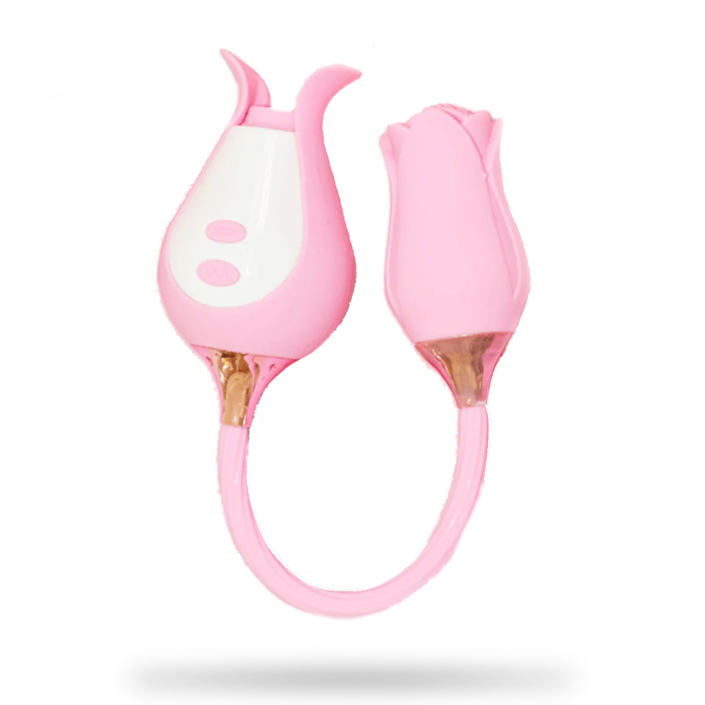8 Vibrating & Sucking Rose Suction Vibrator with Vibrating Egg