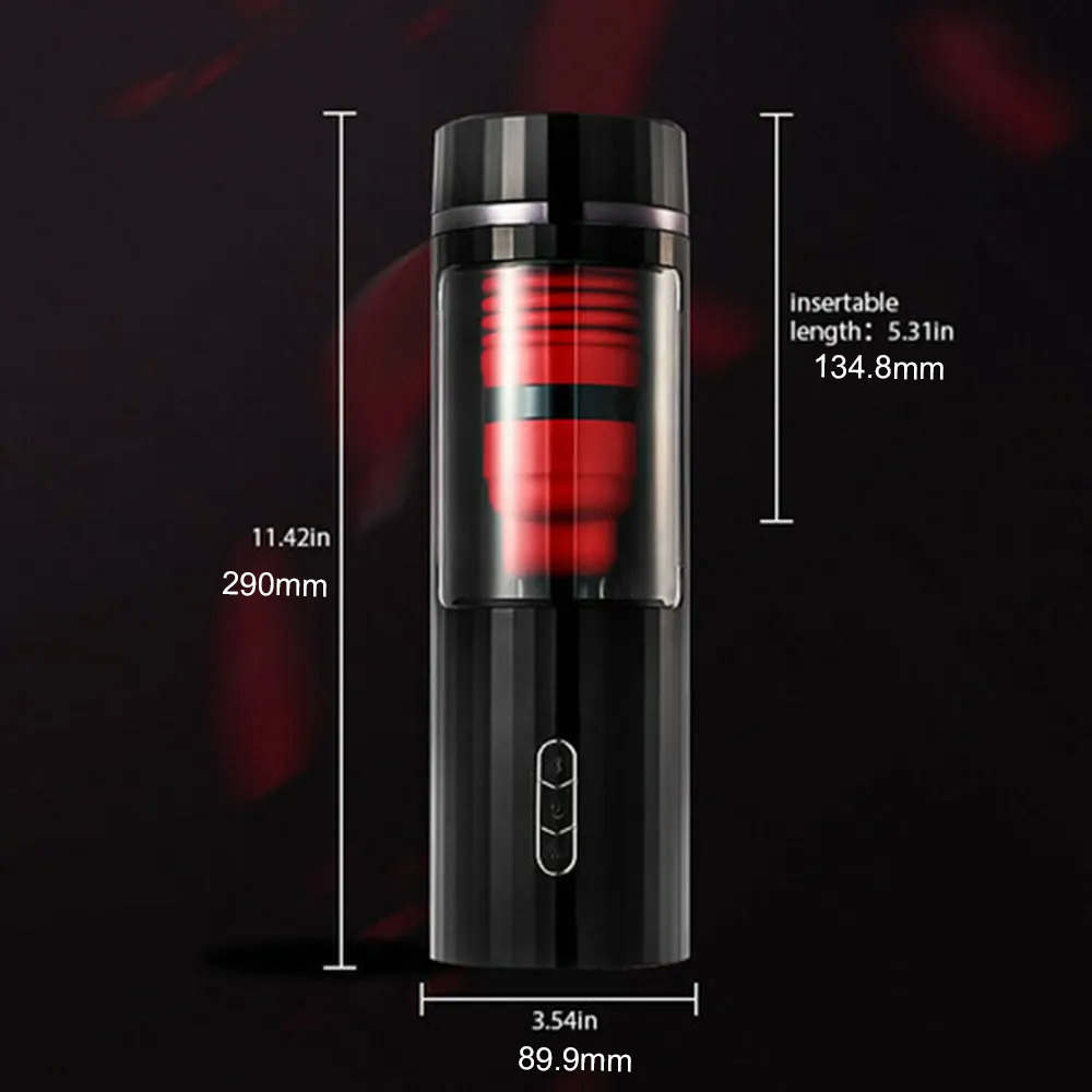 Fully Automatic Sucking Clip Vibrating Telescopic Masturbation Cup