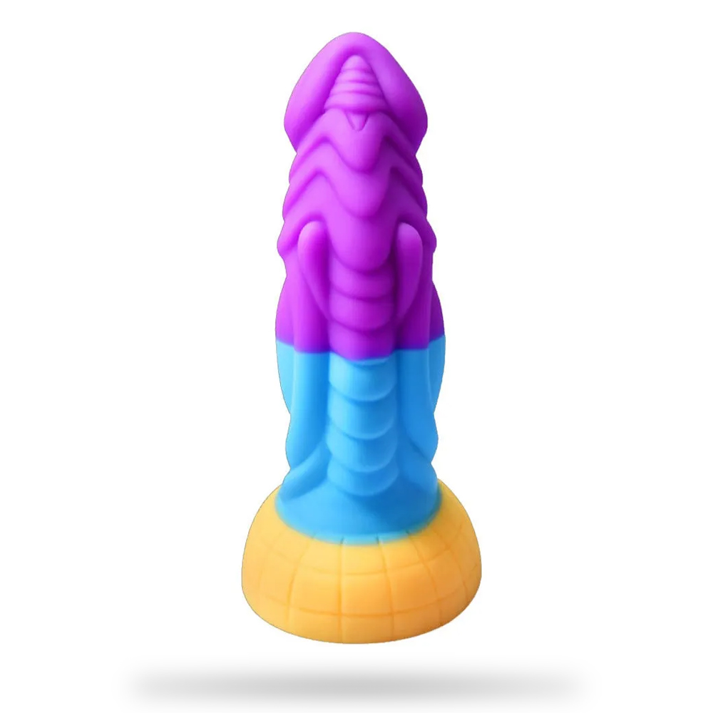 Thick Rainbow Dildo Heterosexual Fantasy Alien Dildo
