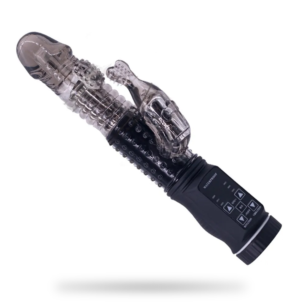 Telescoping Dildo - Allovers Dildo Rotatable Thrusting Vibrator