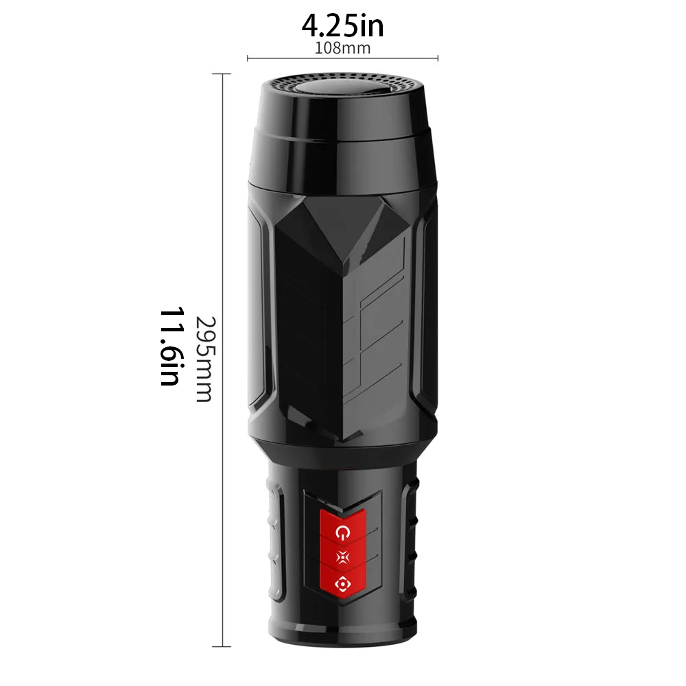Portable Masturbation Cup Telescopic Vibration Sound Blow Job Simulator
