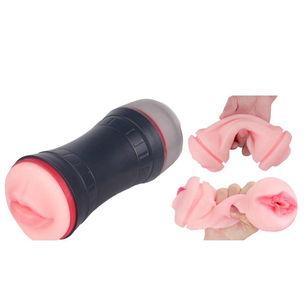 Double Head Vacuum Silicone Sucking Masturbation Cup-Uxolclub
