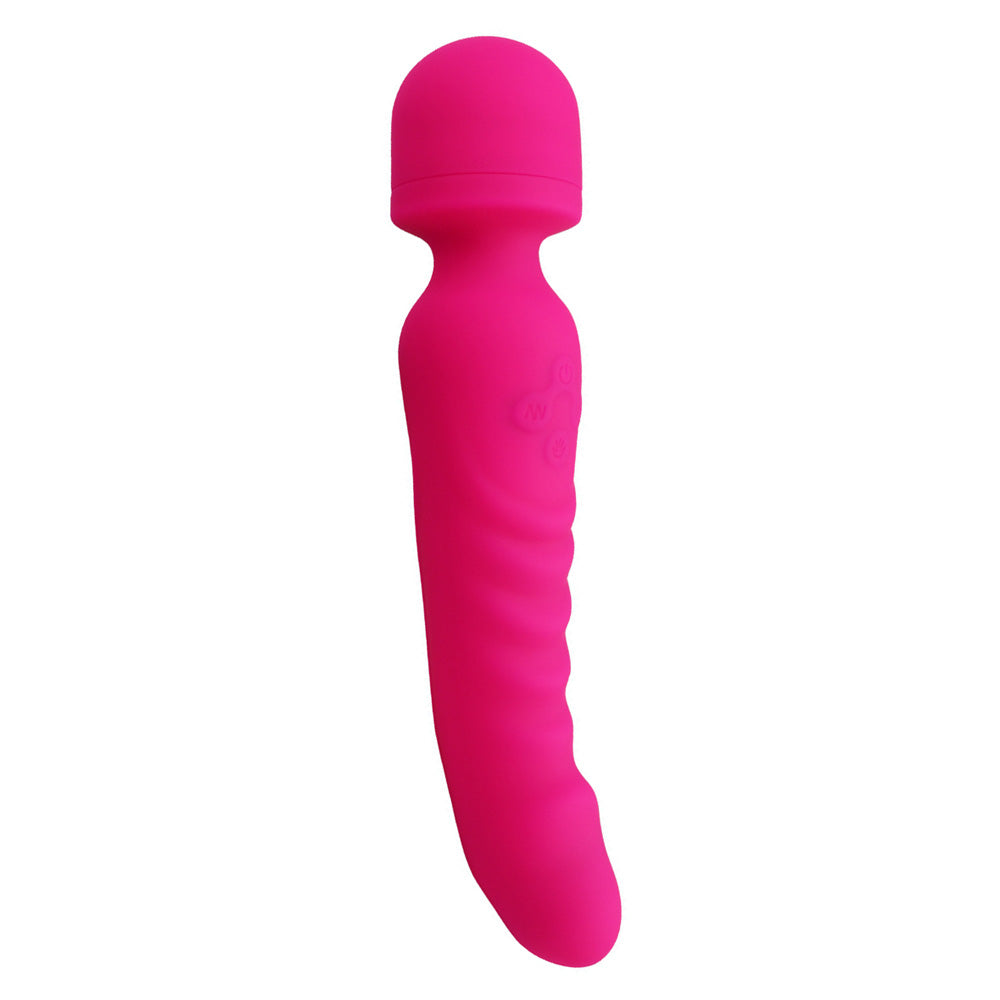 Magnetic Magic Wand Rechargeable  Silicone Vibrating Dildos-Uxolclub