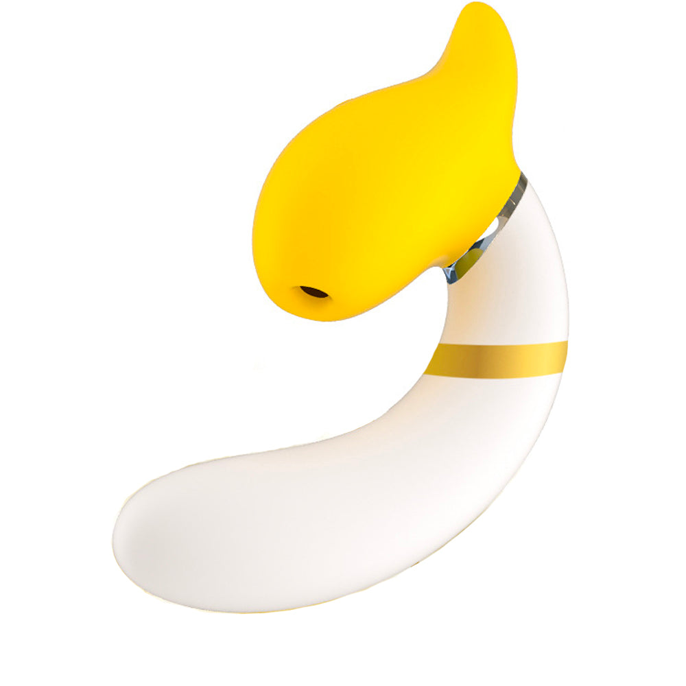 Banana Vibrating Dildos Spin  Suck Telescoping Dildo-Uxolclub
