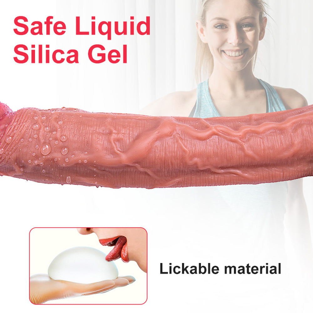 Most Realistic Dildo| 11 inch Allovers Thrusting Dildo-Uxolclub