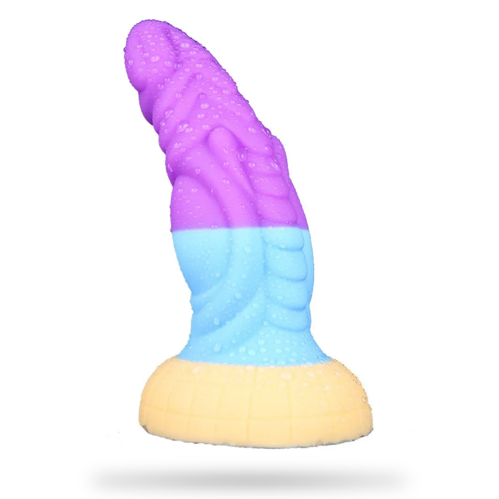 Colorful Mixed Color Alien Dildo - Thick Rainbow Dildo