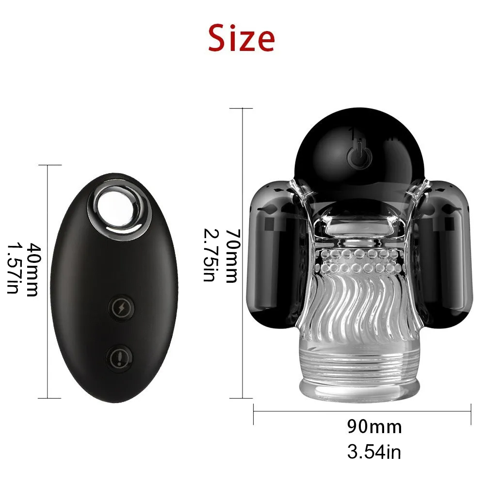 Robot Intelligent 10 Frequency Mode Remote ControlMasturbation cup