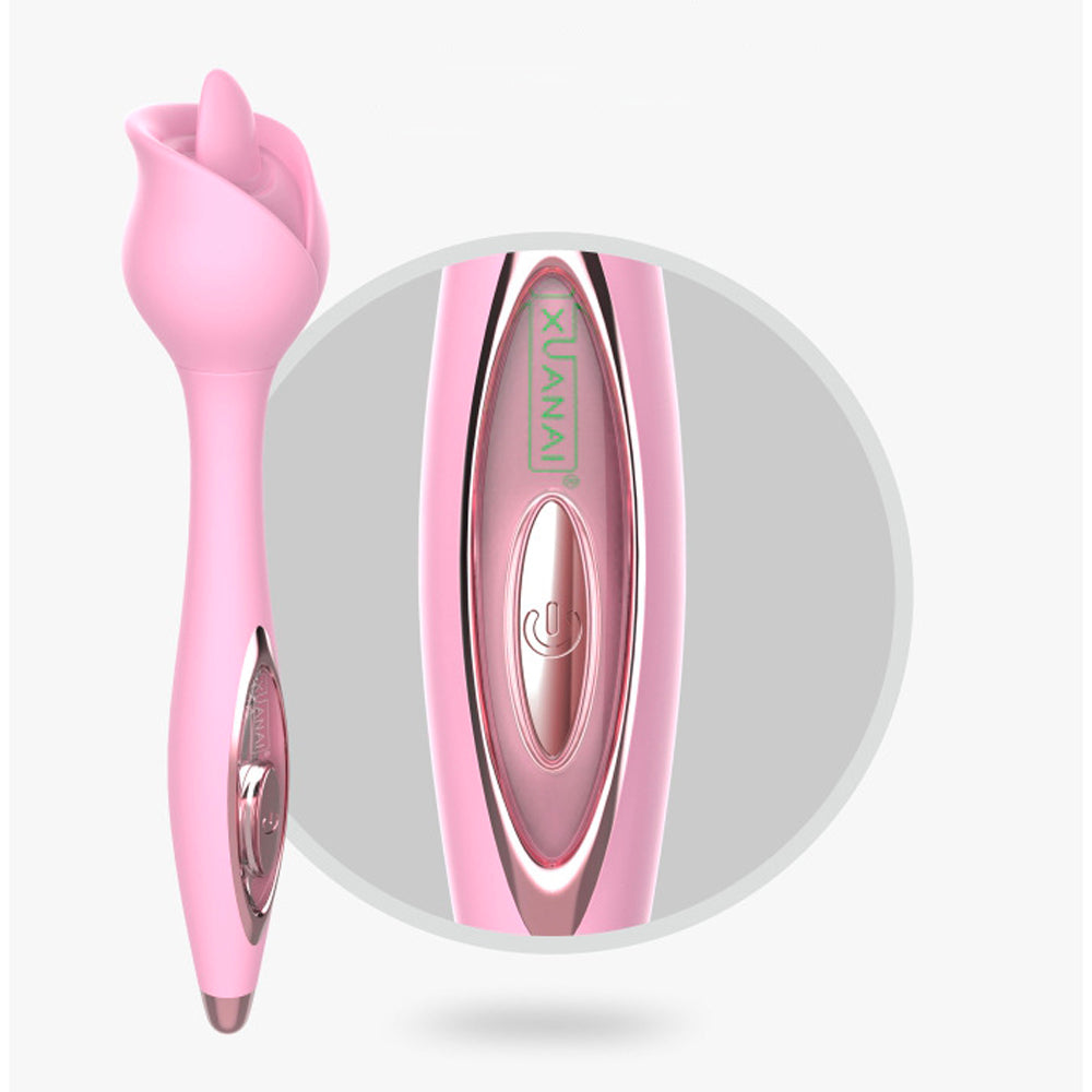 Tongue licking vibration multi-frequency stimulation second tide masturbator-Uxolclub