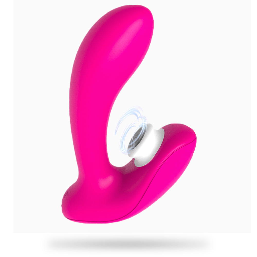 Sucking Vibrating Dildo - Female Vibrator with Vibrating Suction