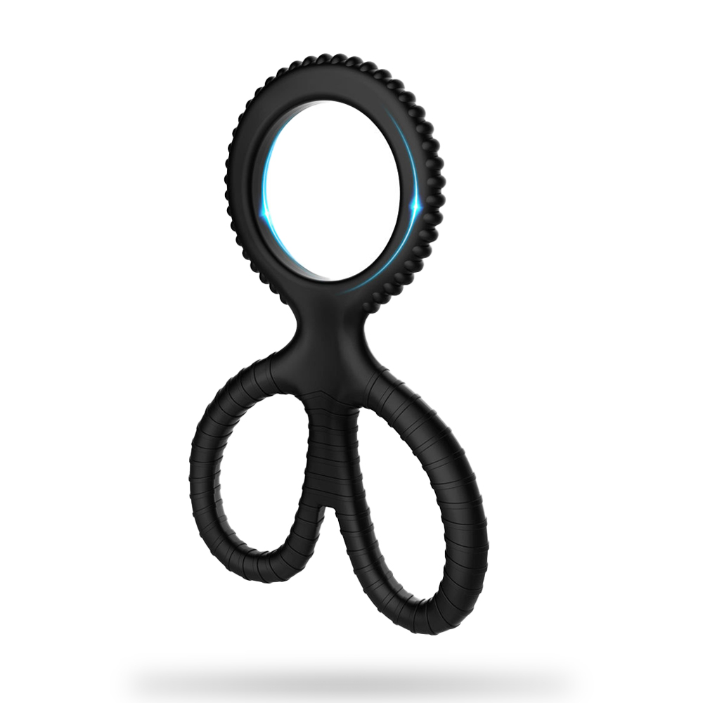 Silicone Scissors Lock Sperm Ring Double Penis Ring