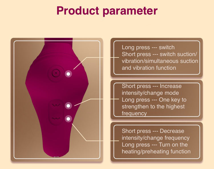 Leten High-Frequency Explosive Suction Heating Female Vibrator-Uxolclub - Best Adult Sex Toys Online Retailers