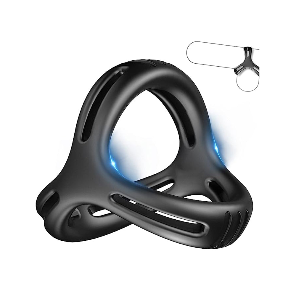 3 in 1 Silicone Penis Ring