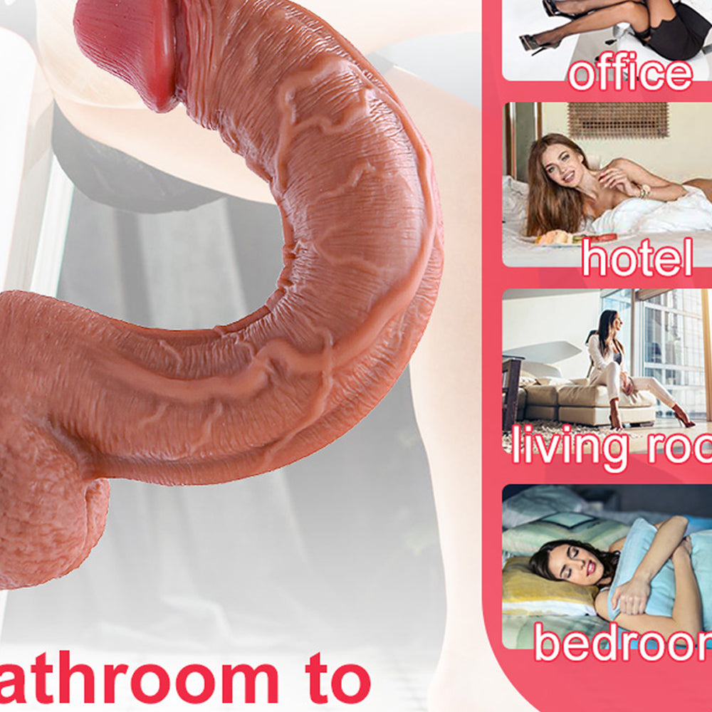 Most Realistic Dildo| 11 inch Allovers Thrusting Dildo-Uxolclub