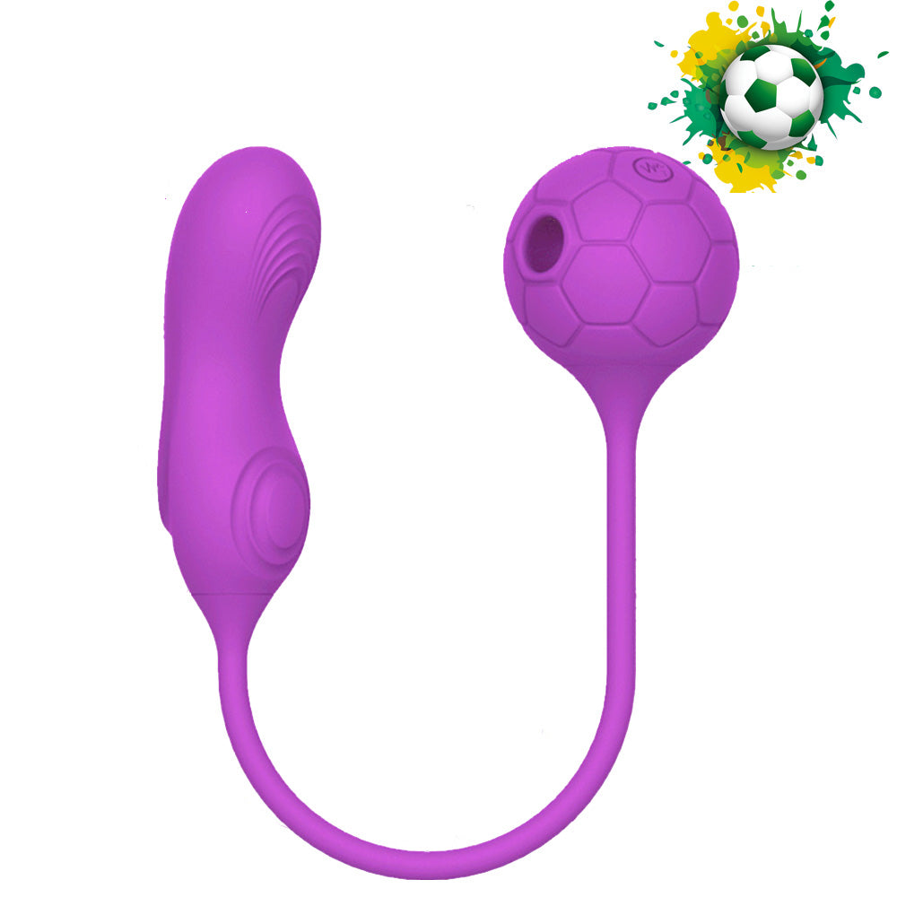 Football Babe Double Head Sucking Vibrator-Uxolclub