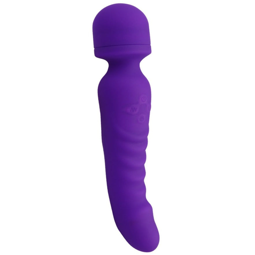 Magnetic Magic Wand Rechargeable  Silicone Vibrating Dildos-Uxolclub