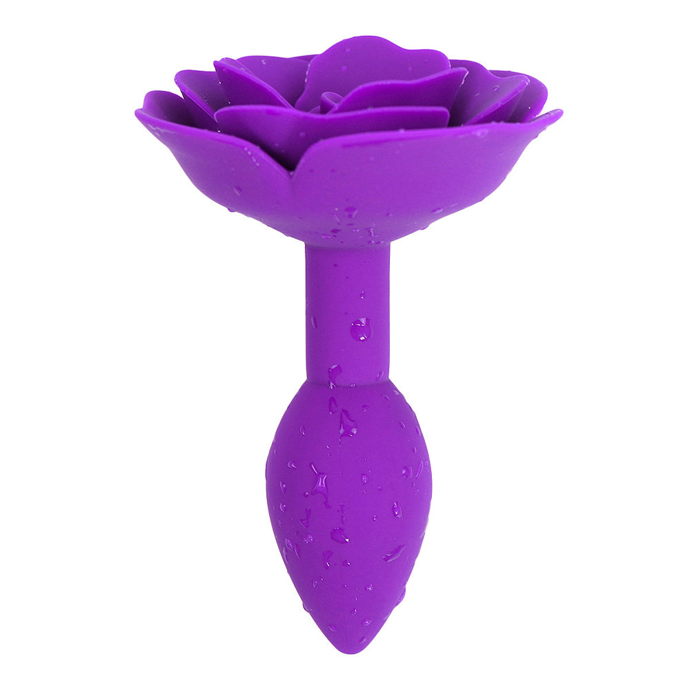 Rose Purple Butt Plug Training Anal Plug Backyard Sex Toys-Uxolclub