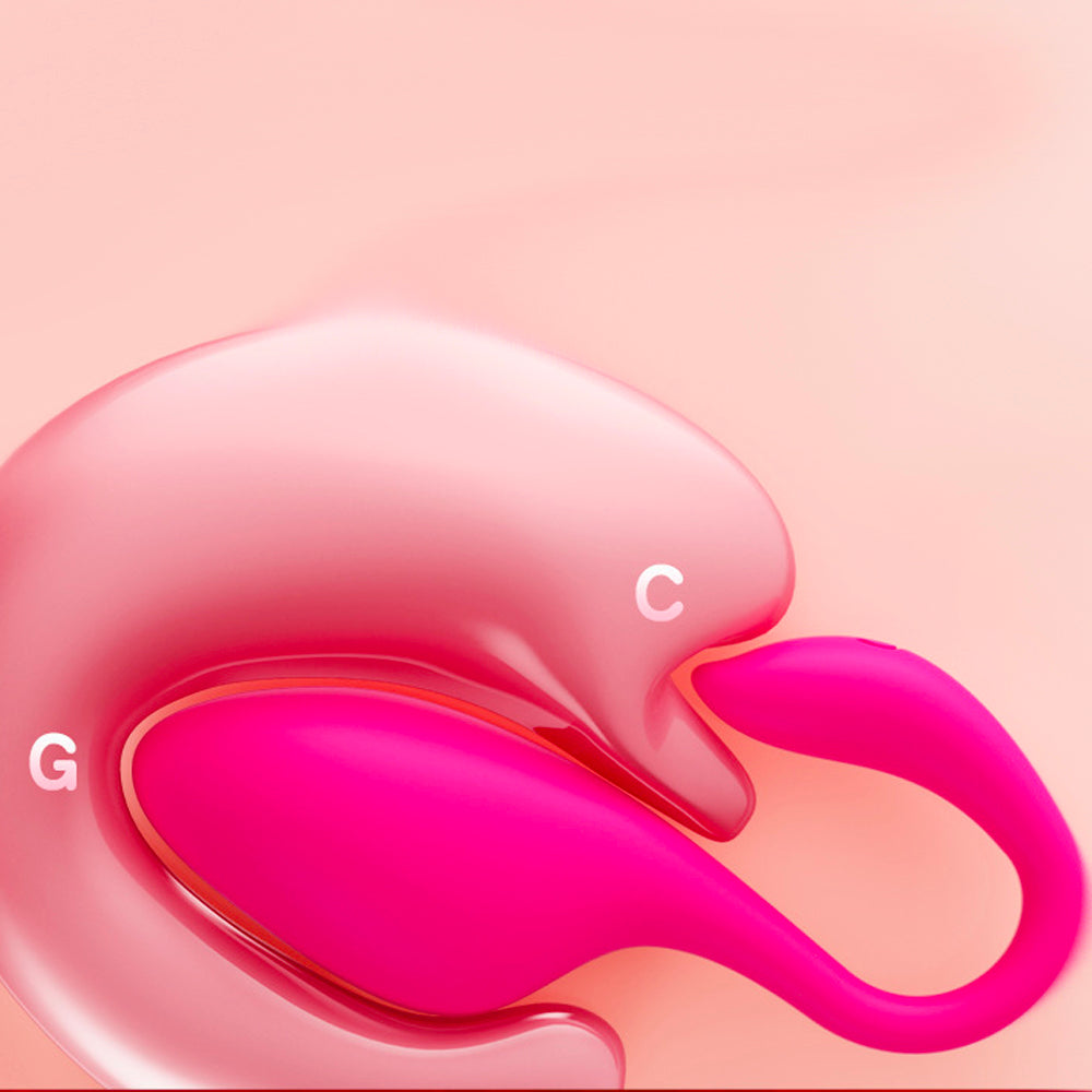 Pink vibrating dildo - bluetooth vibrator Edition-Uxolclub