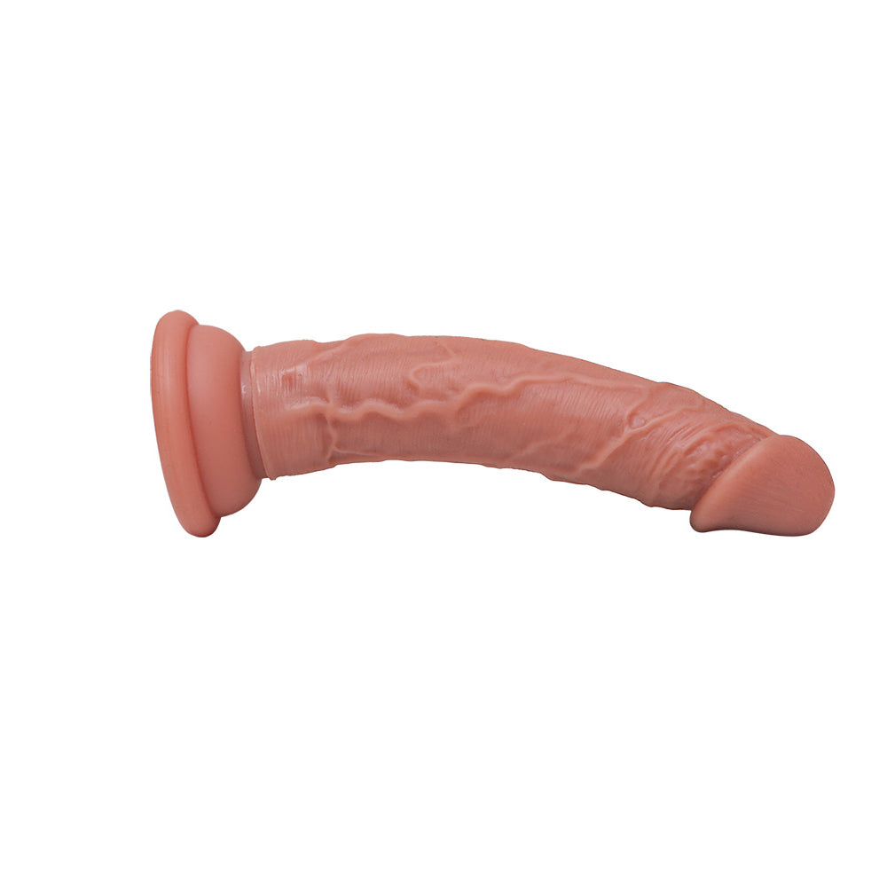 Double Layer Allovers Thrusting Dildo| Suction Cup Silicone Dildo-Uxolclub
